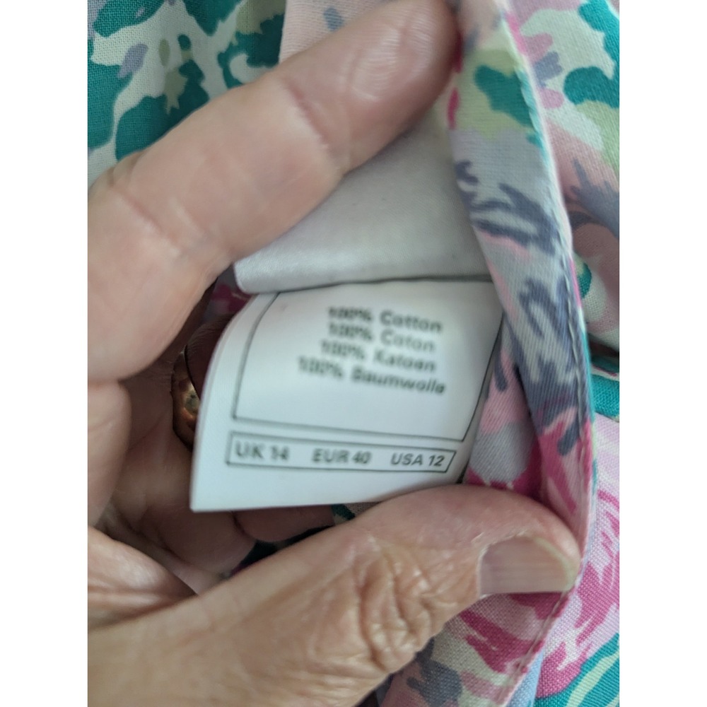 Laura Ashley Dress Womens Size 12 Floral Cottagecore Vintage Sweetheart Midi - Picture 8 of 11